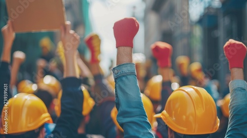 A labor strike disrupting business operations and productivity