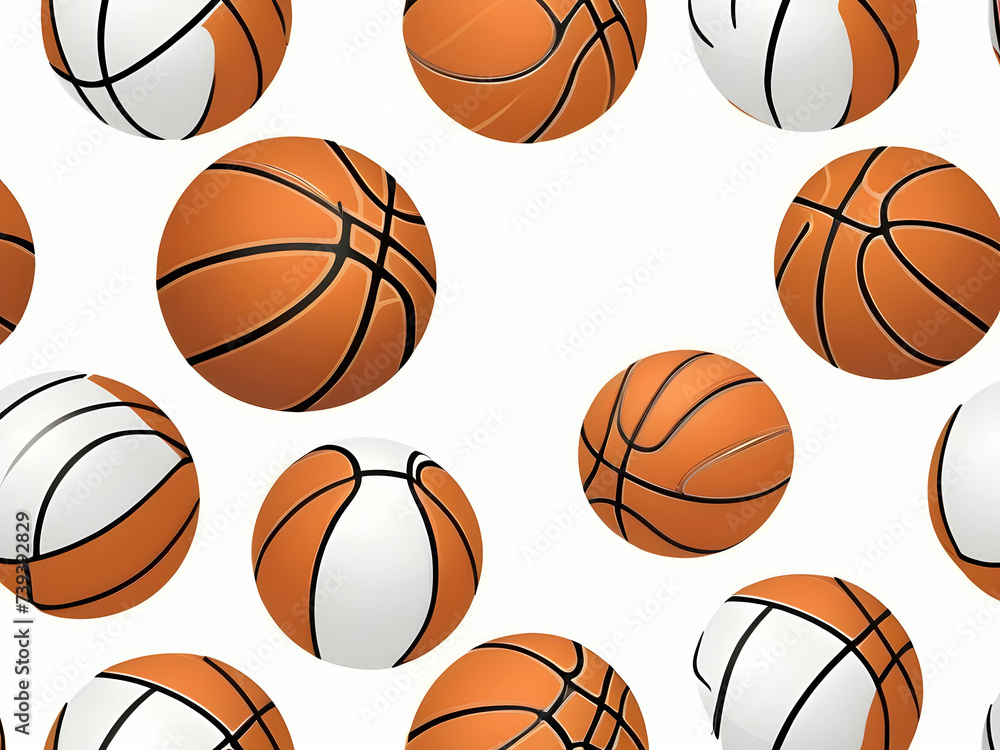 simple vector of basketball on white background simple vector of basketball on white background