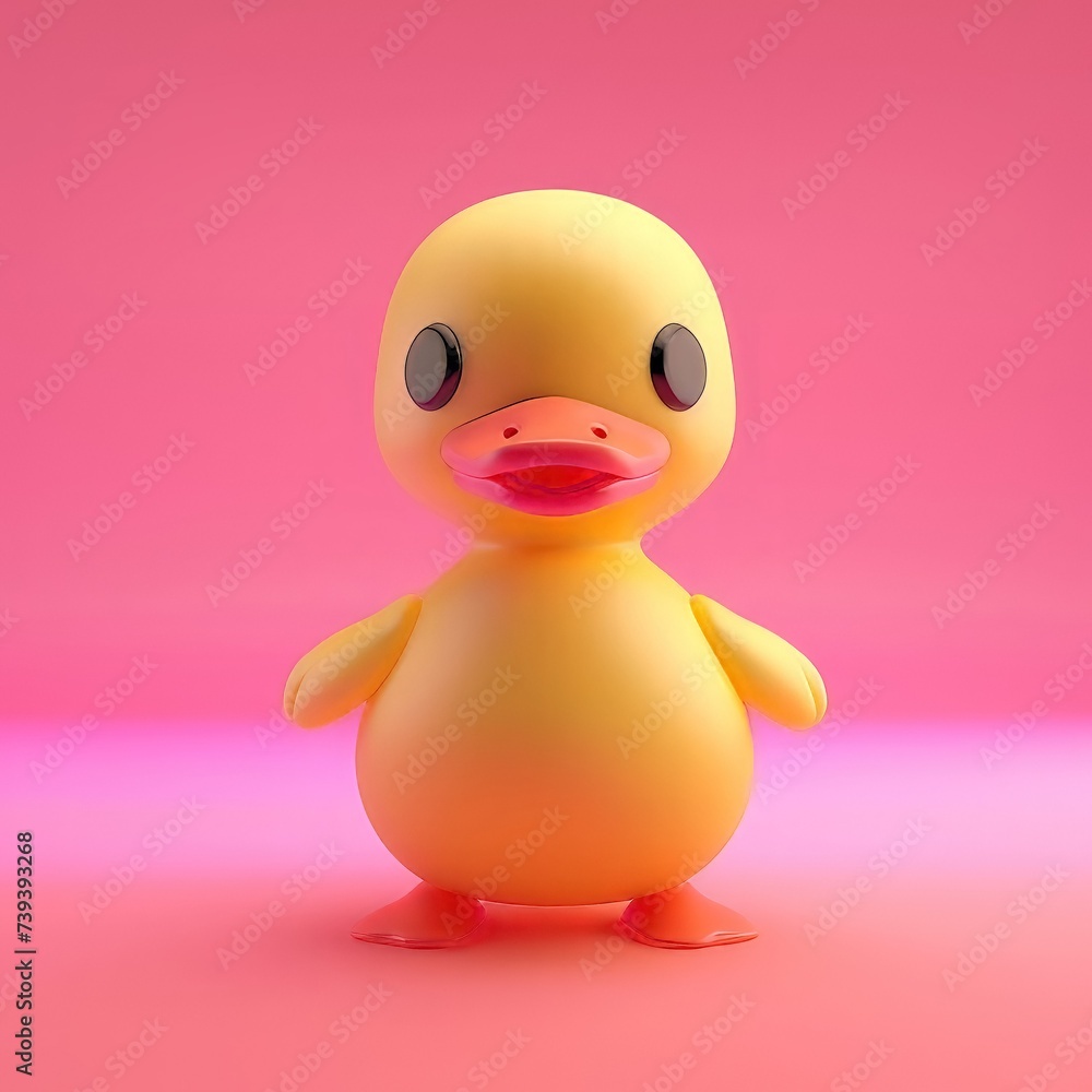 3D illustration of a cute duck
3D illustration of a cute duck