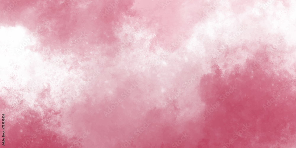 Pink grunge cloudy white background texture vintage paper. Pink sky with white clouds and blurred pattern. Modern social media post background. soft Pink sky with grey clouds and blurred pattern.