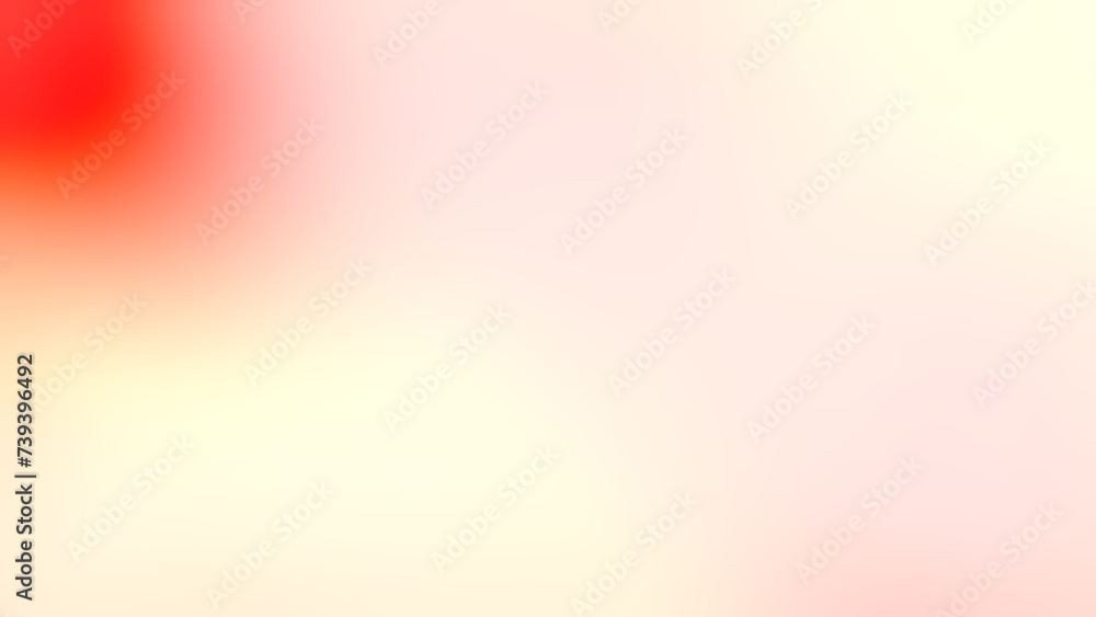 Red, Sandy Yellow abstract soft poster background, vibrant color wave, noise texture cover header design. 