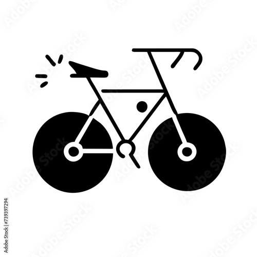 Bike Icon: A Simple and Recognizable Symbol of Cycling.