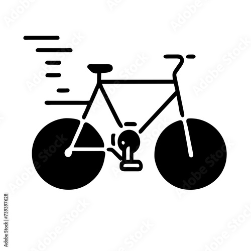 Bike Icon: A Simple and Recognizable Symbol of Cycling.