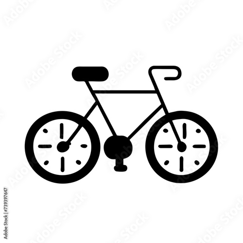 Bike Icon: A Simple and Recognizable Symbol of Cycling.