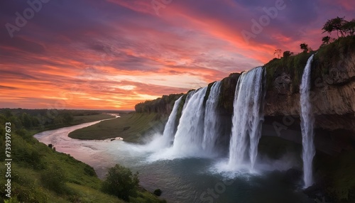 falls at sunrise