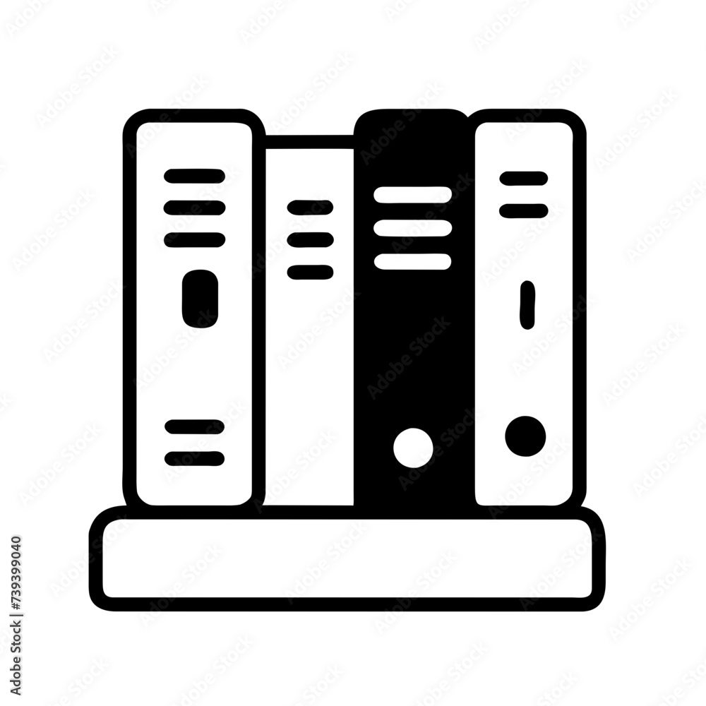 Simple Icon of a Black Book: A Minimalist Representation Simple Icon of a Black Book: A Minimalist Representation