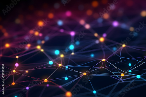 Abstract Network Connections with Colorful Nodes