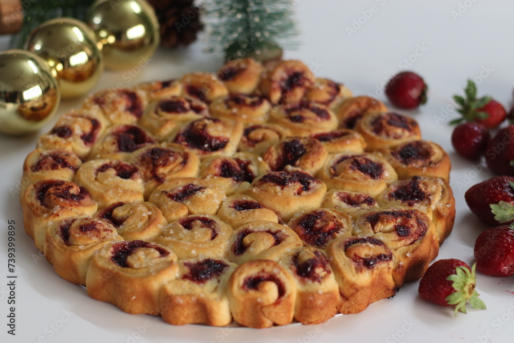 Strawberry Cream Cheese Pull Apart Bread, a tempting sweet treat, perfect for breakfast or dessert. Strawberry Cream Cheese Pull Apart Bread, a tempting sweet treat, perfect for breakfast or dessert.