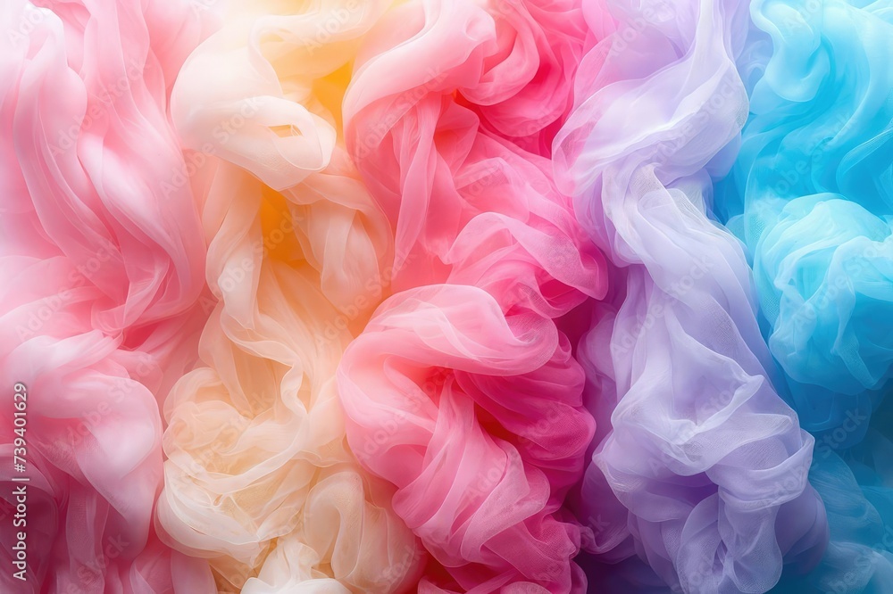 multicolored cotton candy background