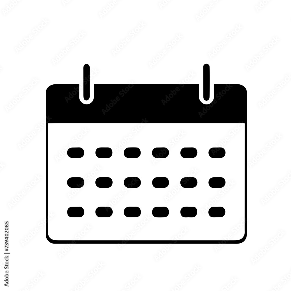 Calendar Icon: Calendar Symbol for Meeting Deadlines, Time Management, and Appointment Schedule Flat Icon Calendar Icon: Calendar Symbol for Meeting Deadlines, Time Management, and Appointment Schedule Flat Icon
