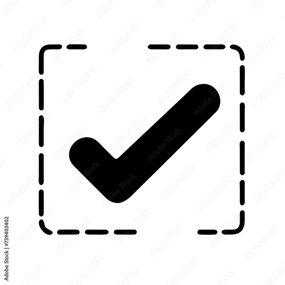 Check Mark Icon: Vector Illustration of a Tick Symbol, Perfect for Various Applications. Check Mark Icon: Vector Illustration of a Tick Symbol, Perfect for Various Applications.