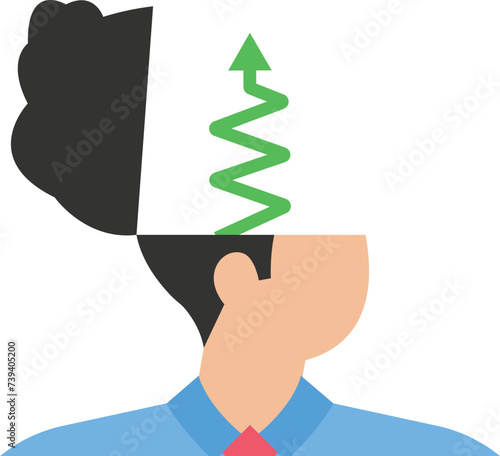 Creative mind and innovation ideas, Understand judgements and foresight wisdom concept,
