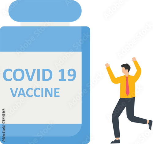 COVID-19 Vaccine, Public health or COVID-19 protection, Vaccination drive and Herd immunity concept,
