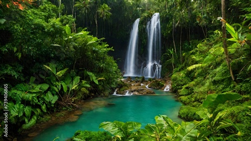 waterfall background very cool