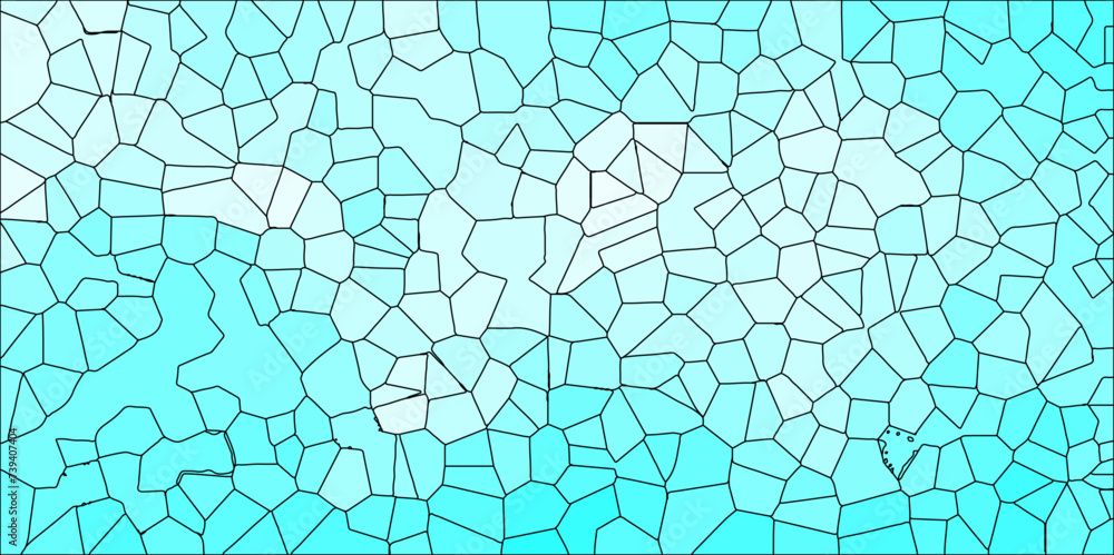 Abstract Seamless Multicolor Broken Stained-Glass Geometric Retro Tiles Pattern and Quartz Crystal Voronoi Diagram Background. For Artful Websites, Presentations, Brochures, and Social Media Graphics. Abstract Seamless Multicolor Broken Stained-Glass Geometric Retro Tiles Pattern and Quartz Crystal Voronoi Diagram Background. For Artful Websites, Presentations, Brochures, and Social Media Graphics.