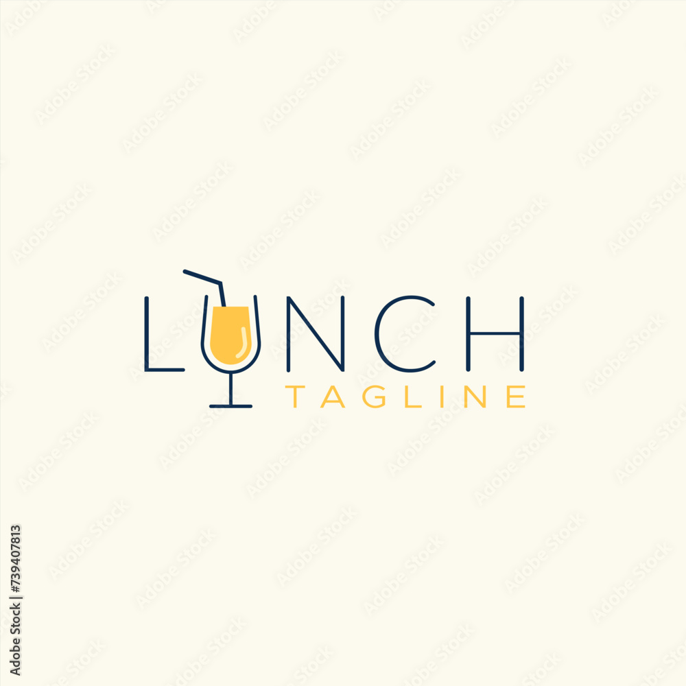 Lunch drink logo