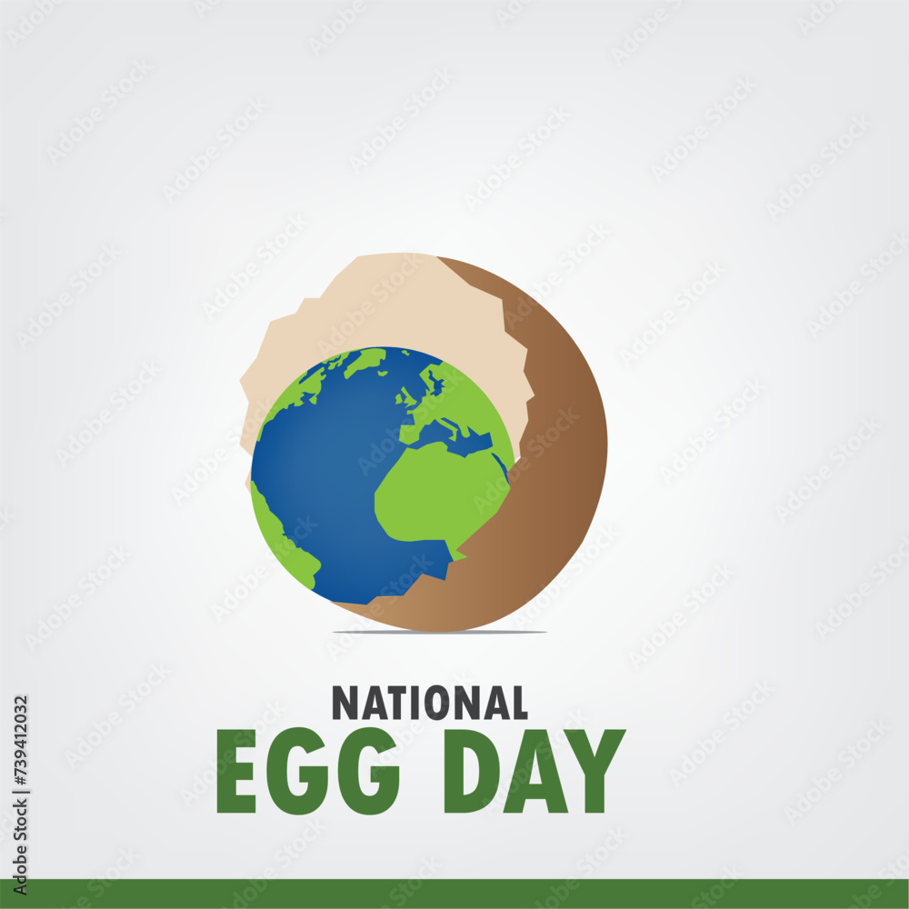 National Egg Day Vector Design. Simple and Elegant Design