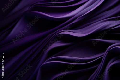 Dark deep purple abstract modern waves background