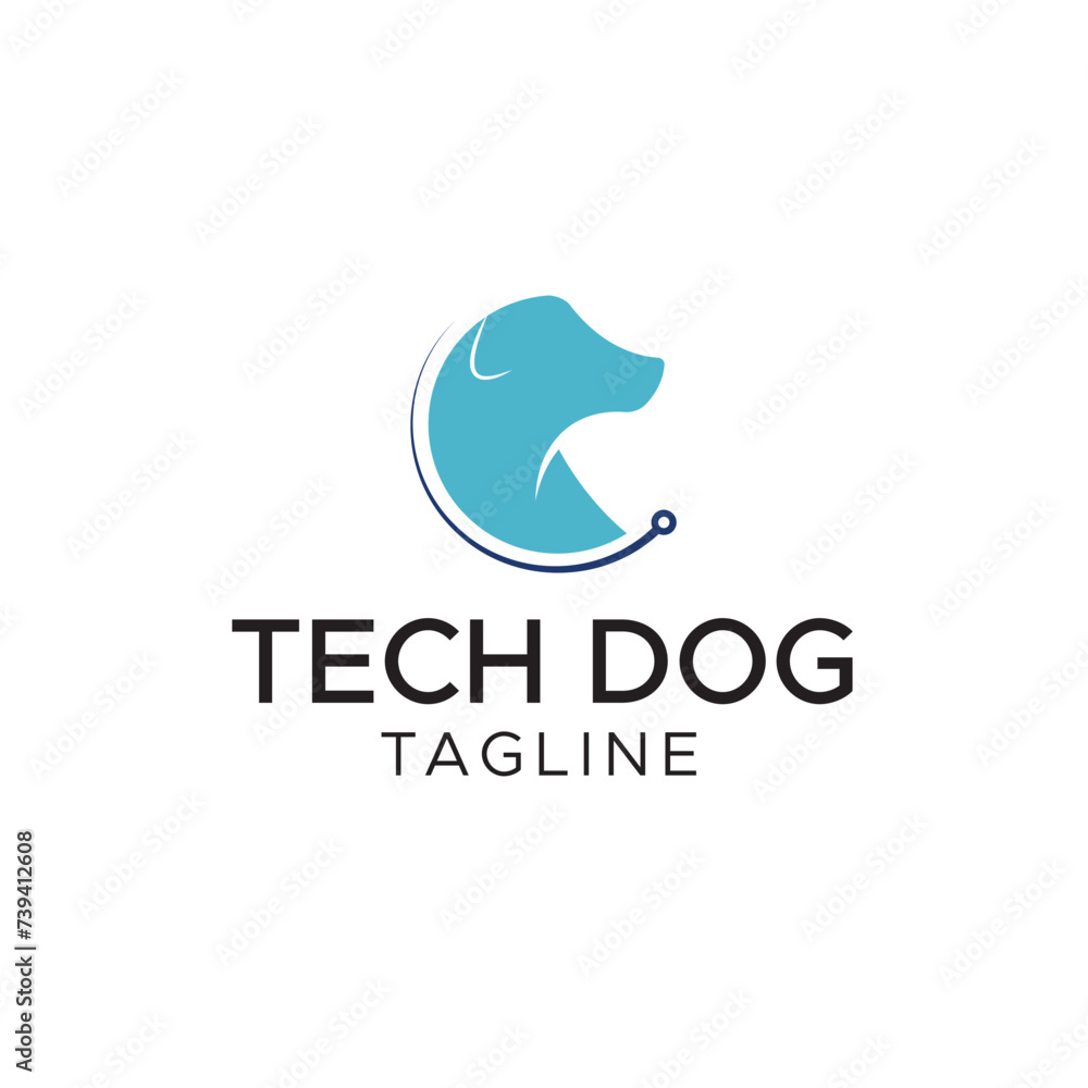 Tech dog logo