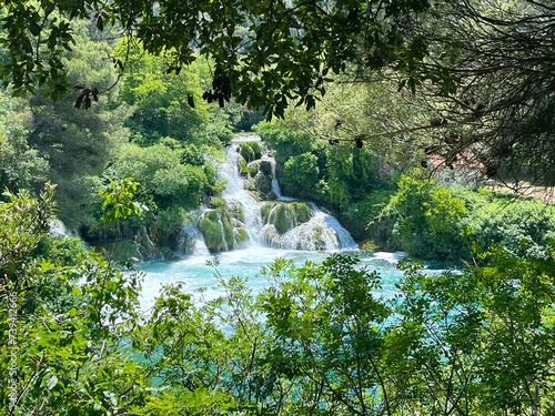 Chute d'eau au parc Krka croatie
