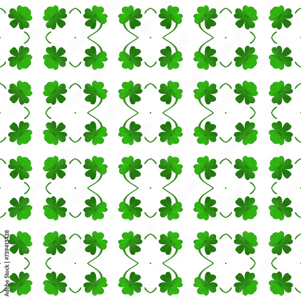 Shamrock leaves with swirling background for St Patrick's Day Shamrock leaves with swirling background for St Patrick's Day