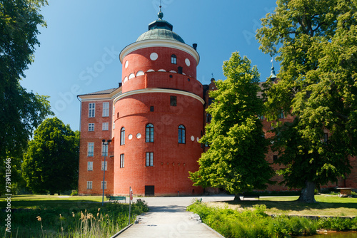 View of royal Gripsholms castle in Mariefred, Sweden photo