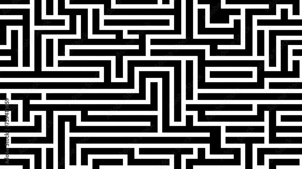 Aerial view of maze, abstract maze for background