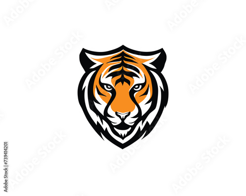 Fototapeta Naklejka Na Ścianę i Meble -  tiger head logo design
