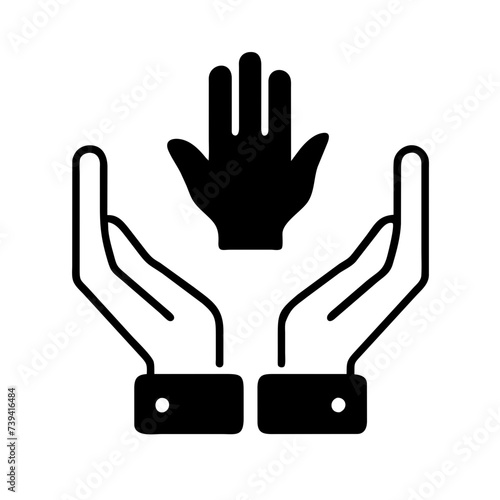 Vector Illustration: Embracing Freedom with Hands Held High