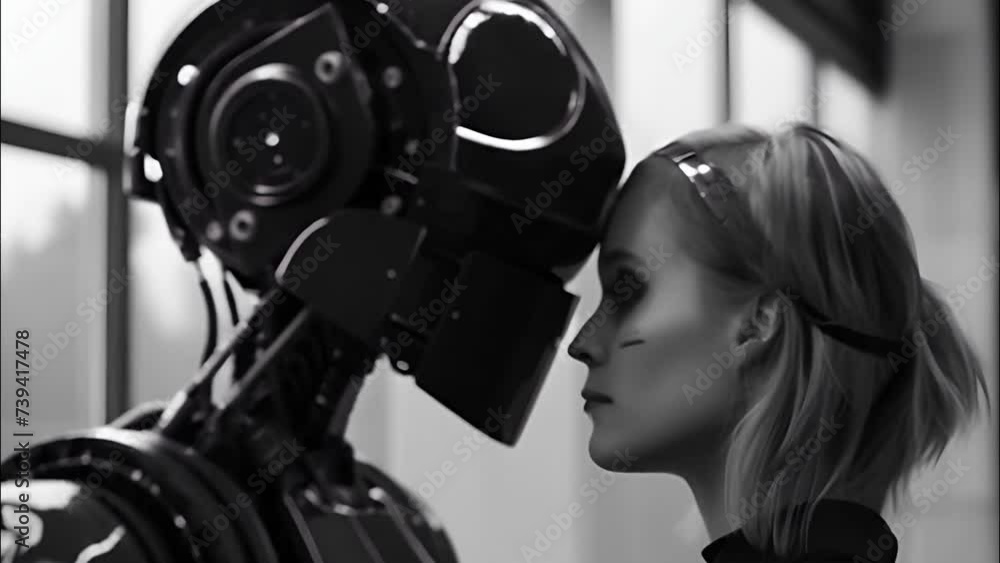 robot love woman technology, science, future, futuristic, metal robot love woman technology, science, future, futuristic, metal