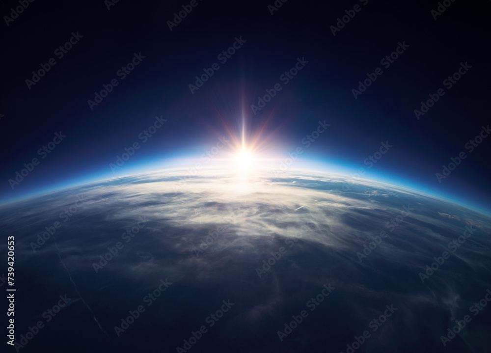 Panoramic view of the Earth, stars and galaxy. Planet Earth, view from space. Space fantasy. Elements of this image furnished by NASA. Panoramic view of the Earth, stars and galaxy. Planet Earth, view from space. Space fantasy. Elements of this image furnished by NASA.