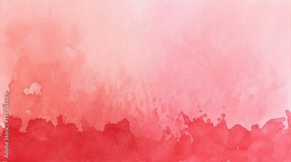Obraz premium Light red watercolor background with room for text or image, generative AI