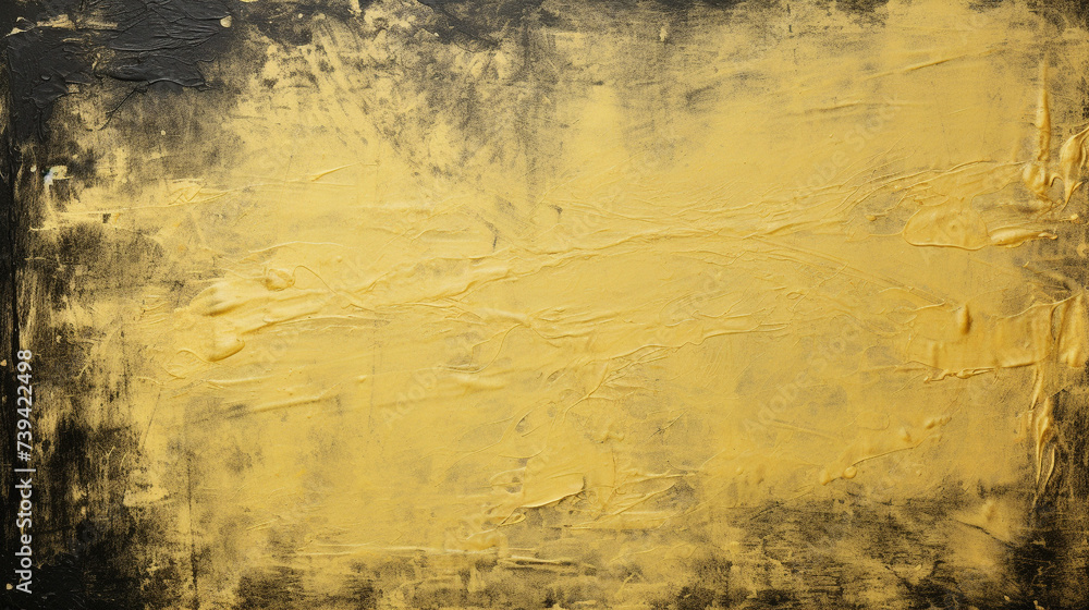 pale yellow scrubbed paint on black paper, grunge style, generative AI pale yellow scrubbed paint on black paper, grunge style, generative AI