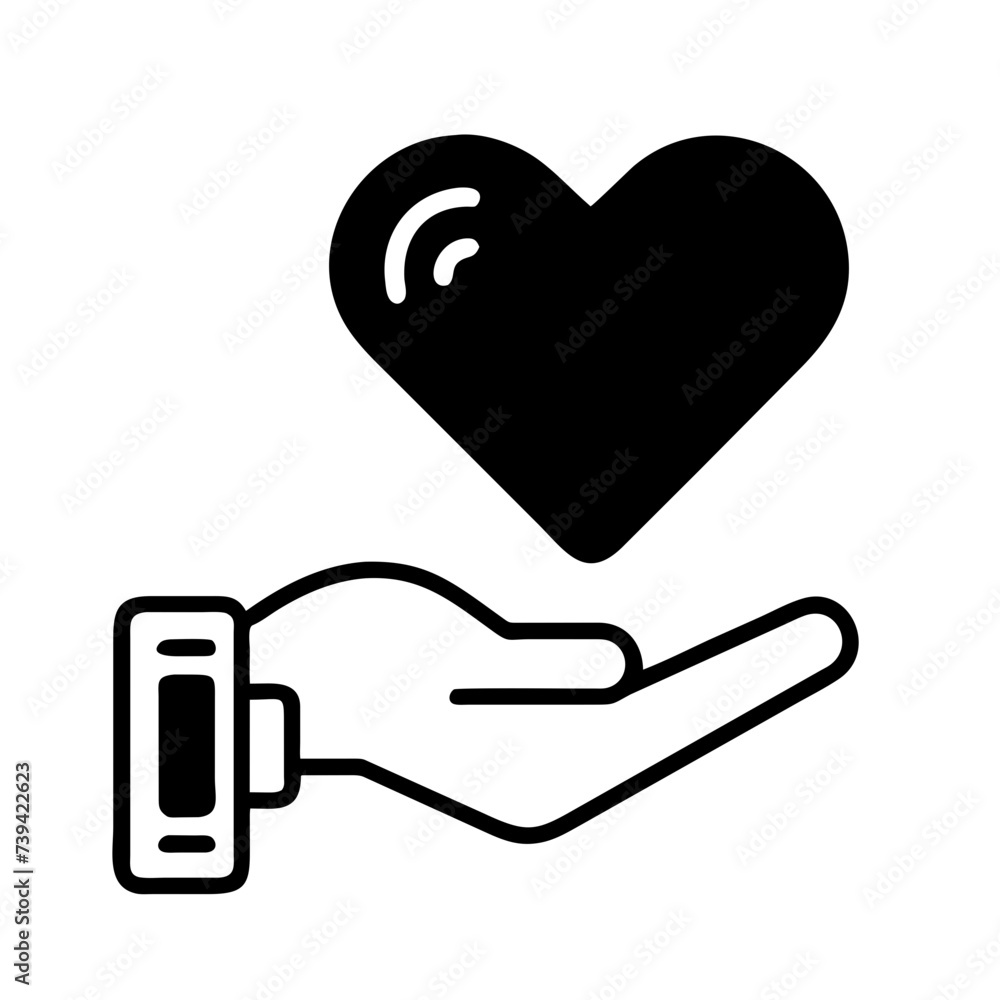 Hands Holding Heart: Charity or Give Love - A Symbol of Care and Compassion. Hands Holding Heart: Charity or Give Love - A Symbol of Care and Compassion.