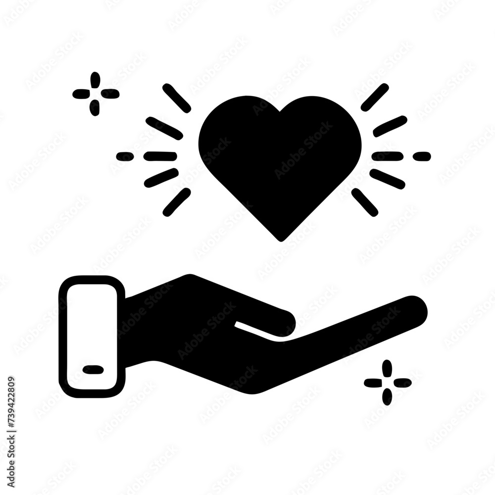 Hands Holding Heart: Charity or Give Love - A Symbol of Care and Compassion. Hands Holding Heart: Charity or Give Love - A Symbol of Care and Compassion.
