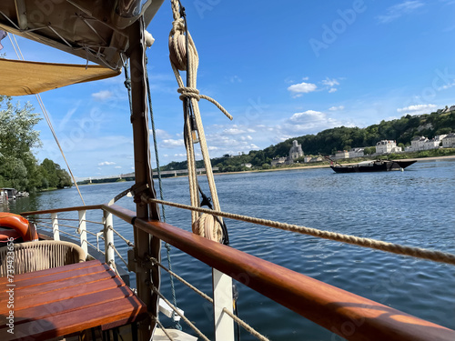 Obraz na płótnie Voyage à bord w salonie