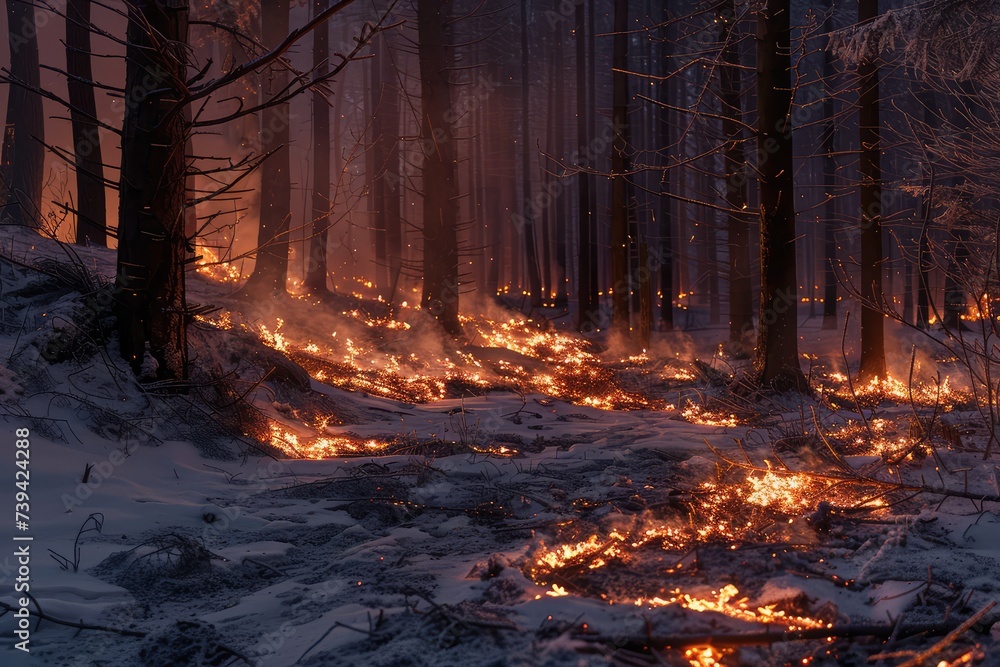 Underground Forest Fires in Winter, Zombie Fires Burn Under Snow and Soil, Forest Fires Underground Forest Fires in Winter, Zombie Fires Burn Under Snow and Soil, Forest Fires