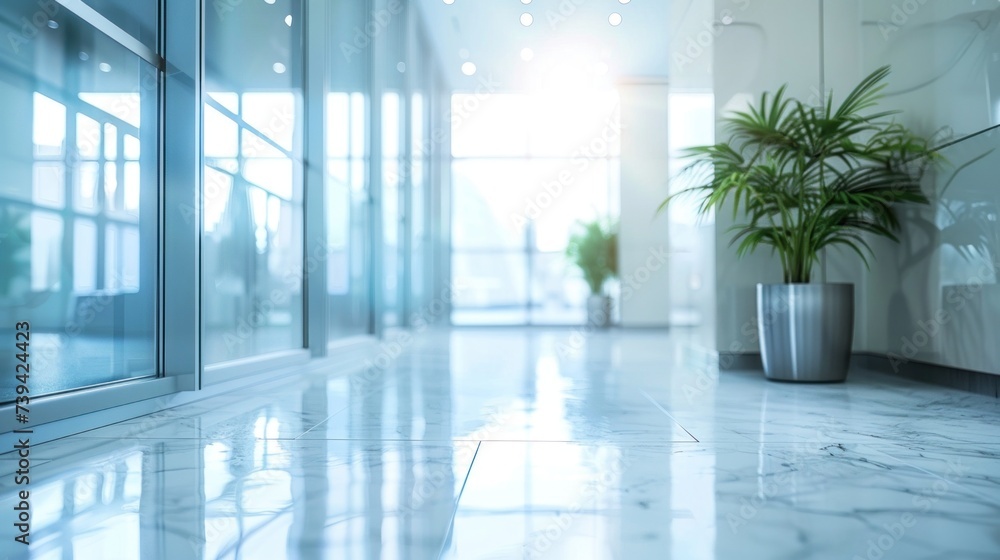 Fototapeta premium Blured Modern Office Background 