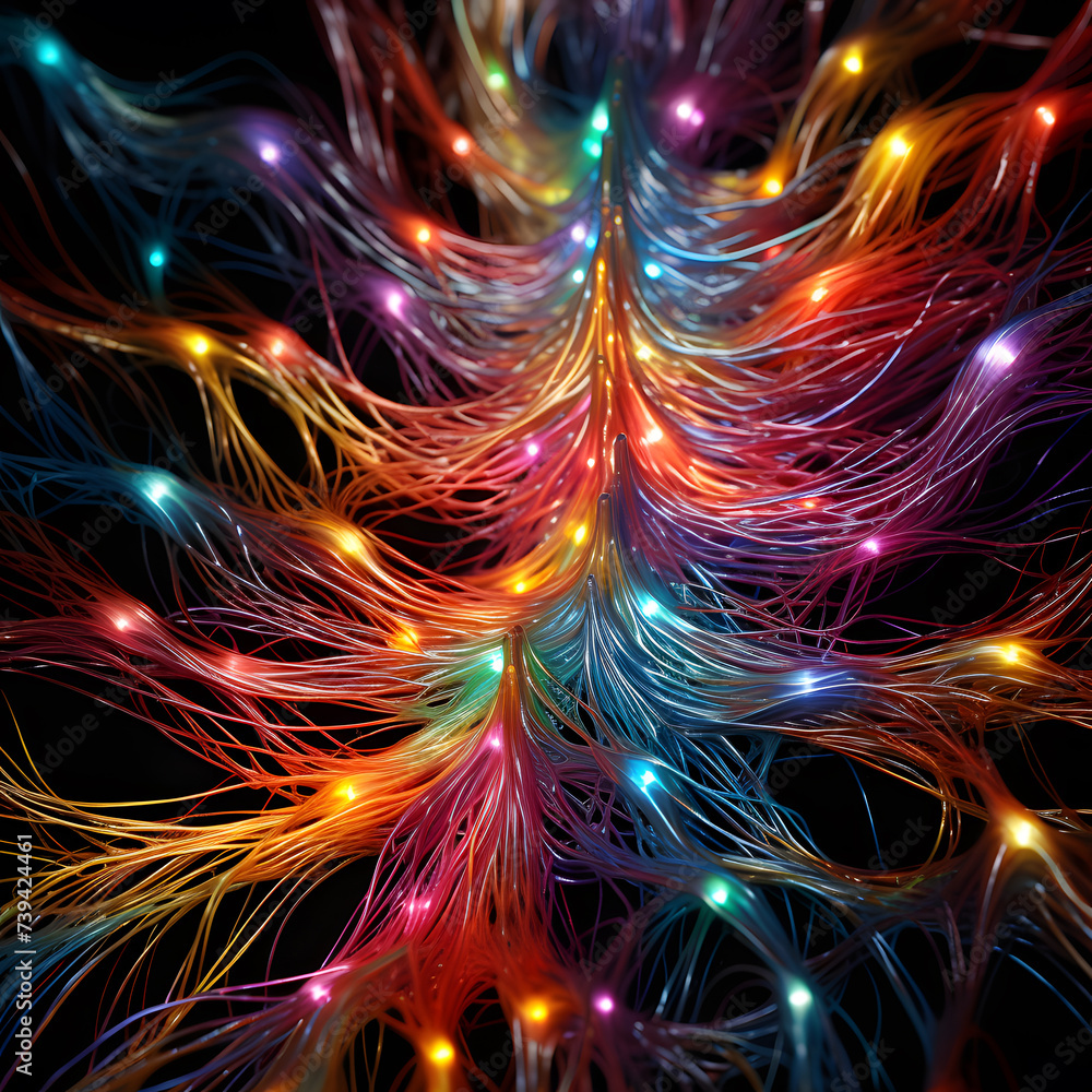 Abstract background with colorful lights Abstract background with colorful lights