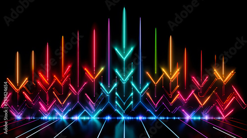 Abstract background with colorful lights