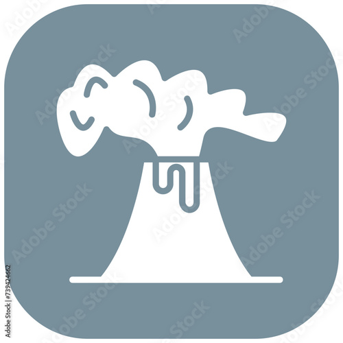 Volcano Eruption Icon