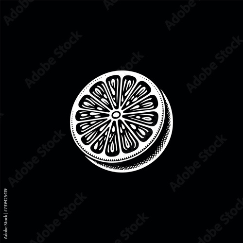 monochrome lemon logo black and white lemon sticker black and white lemon badge black and white lemon patch lemon isolated on black background lemon black and white logo 