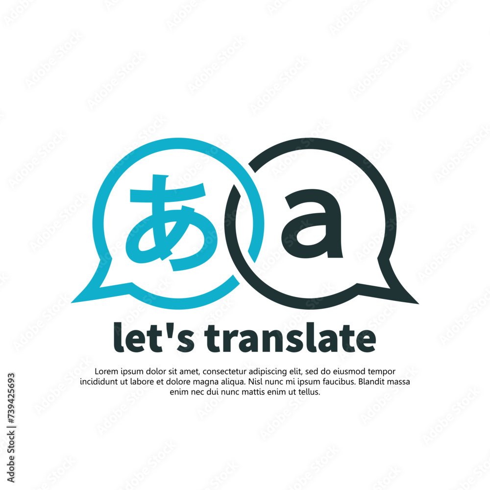 Obraz premium Translator logo