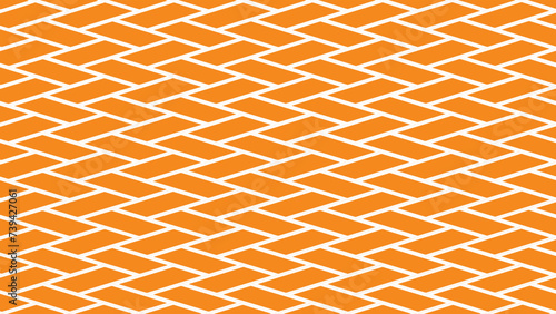 Orange and white pattern of tiles