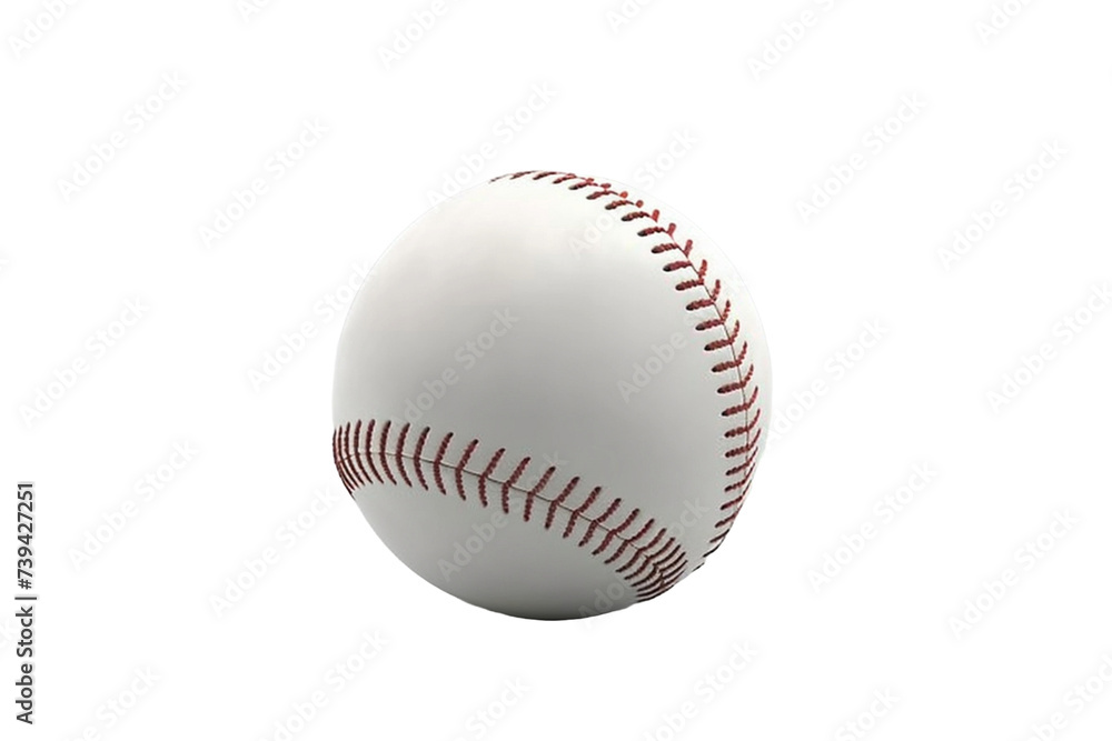 baseball ball isolated on transparent background - Generative AI baseball ball isolated on transparent background - Generative AI