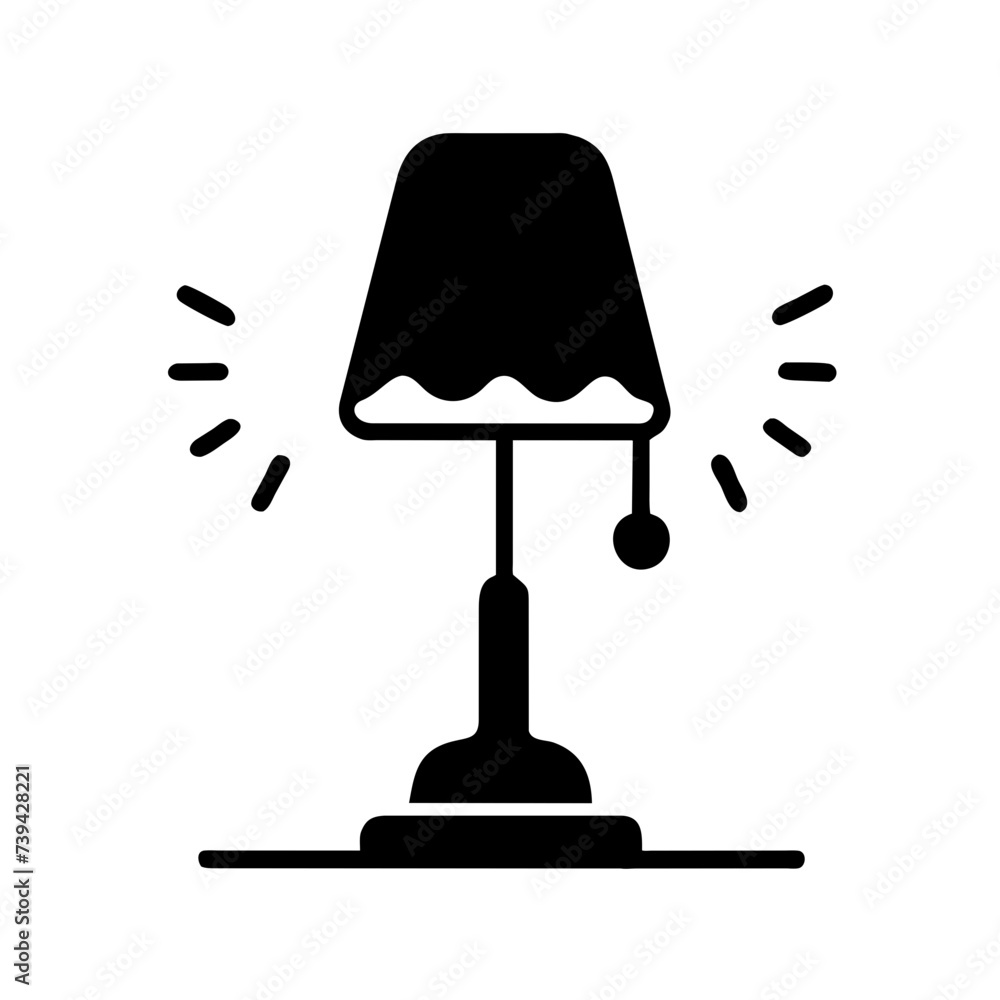 Obraz premium Modern Lamp Icon