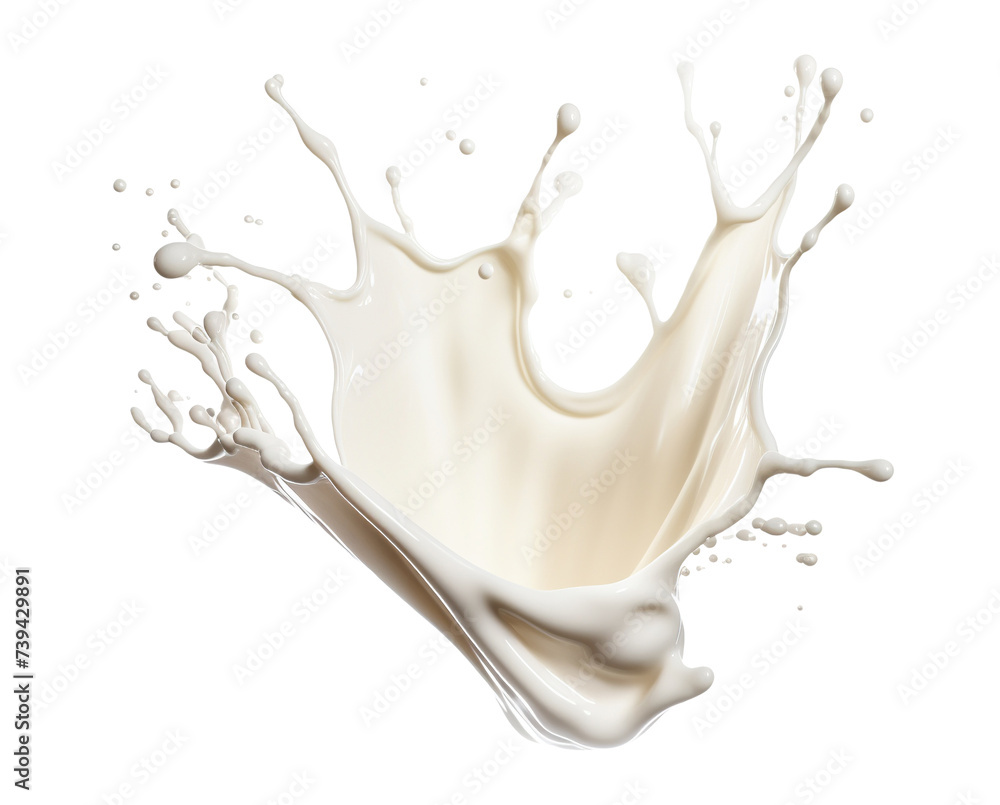 Splash of milk or cream, cut out Splash of milk or cream, cut out