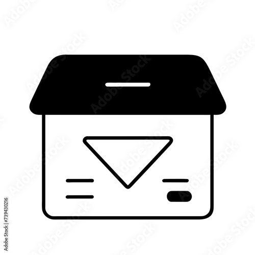 Mail icon for web, computer and mobile app. Envelope icon
