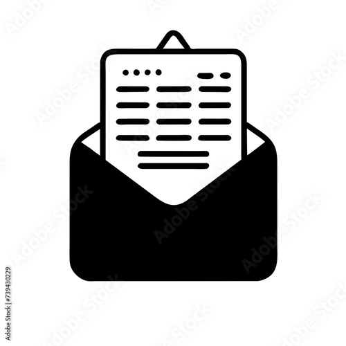 Mail icon for web, computer and mobile app. Envelope icon
