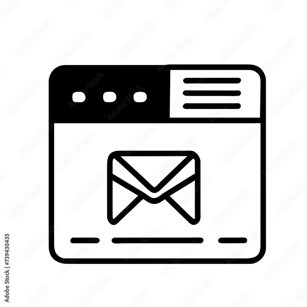 Mail icon for web, computer and mobile app. Envelope icon
Mail icon for web, computer and mobile app. Envelope icon